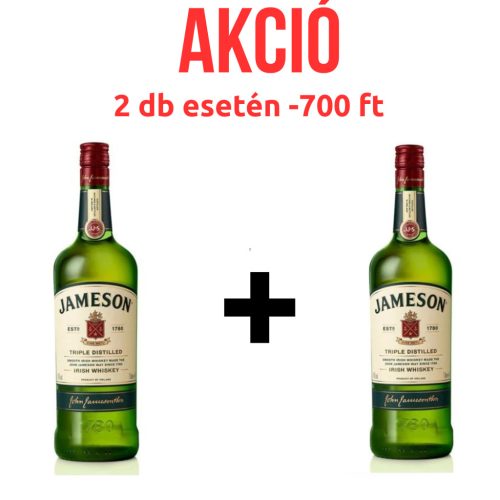 Jameson Irish Whiskey 1L 40% 2 darabos pack AKCIÓ 